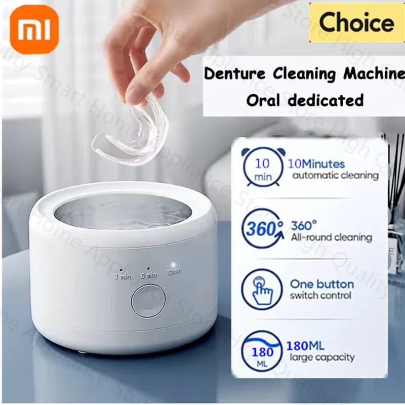 XIAOMI Electric Braces Box Cleaning Box Multi-function Invisible Retainer Denture Cleaning Machine For Jewelry Orthodontic Clean