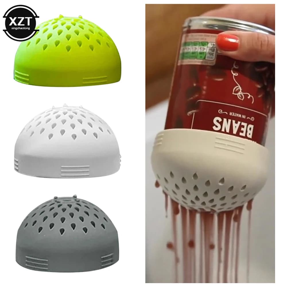 1Pc Silicone Gel Filter Water Filter Cover Silica Filter Funnel Multi-use Mini Colander Food Mesh Can Drainer Kitchen Accessory