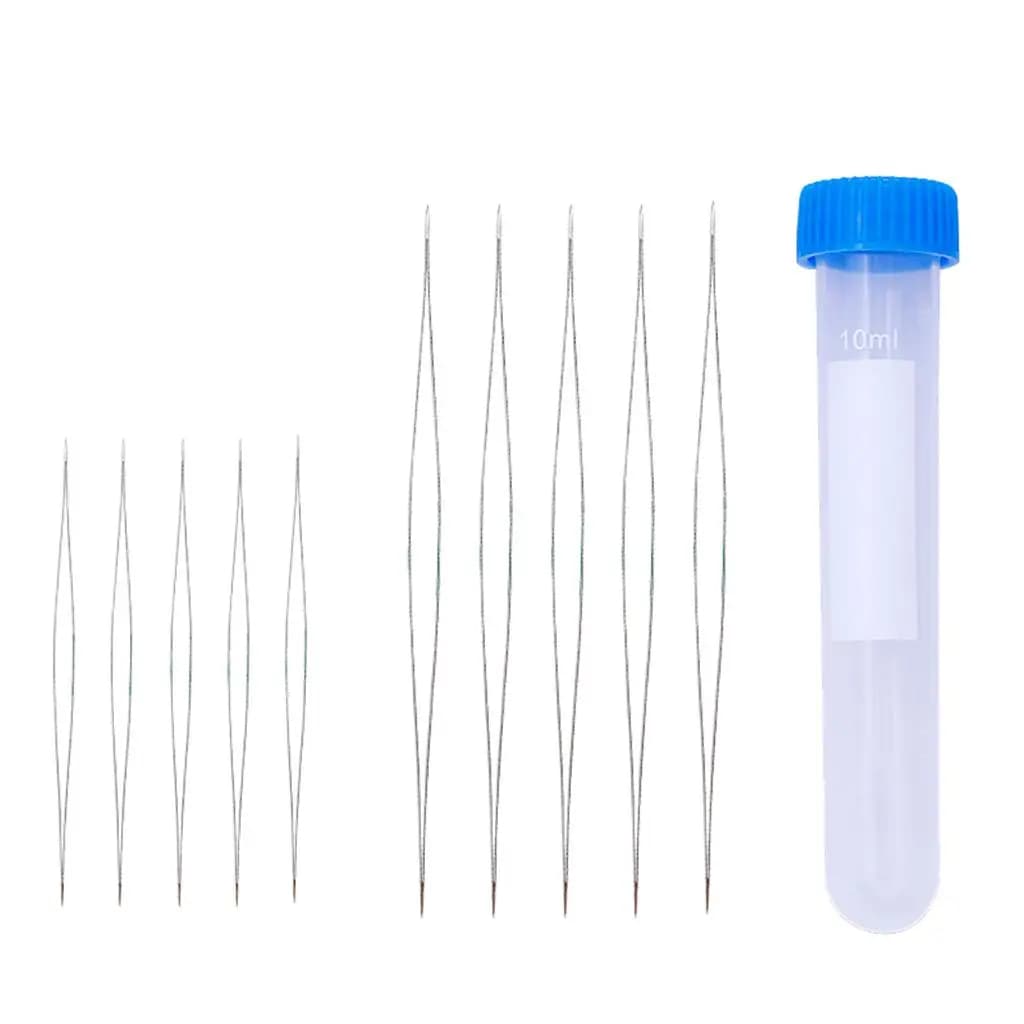 58mm/102mm Big Eye Beading Needle Open Bead Needle Jewelry Making Tool 10pcs