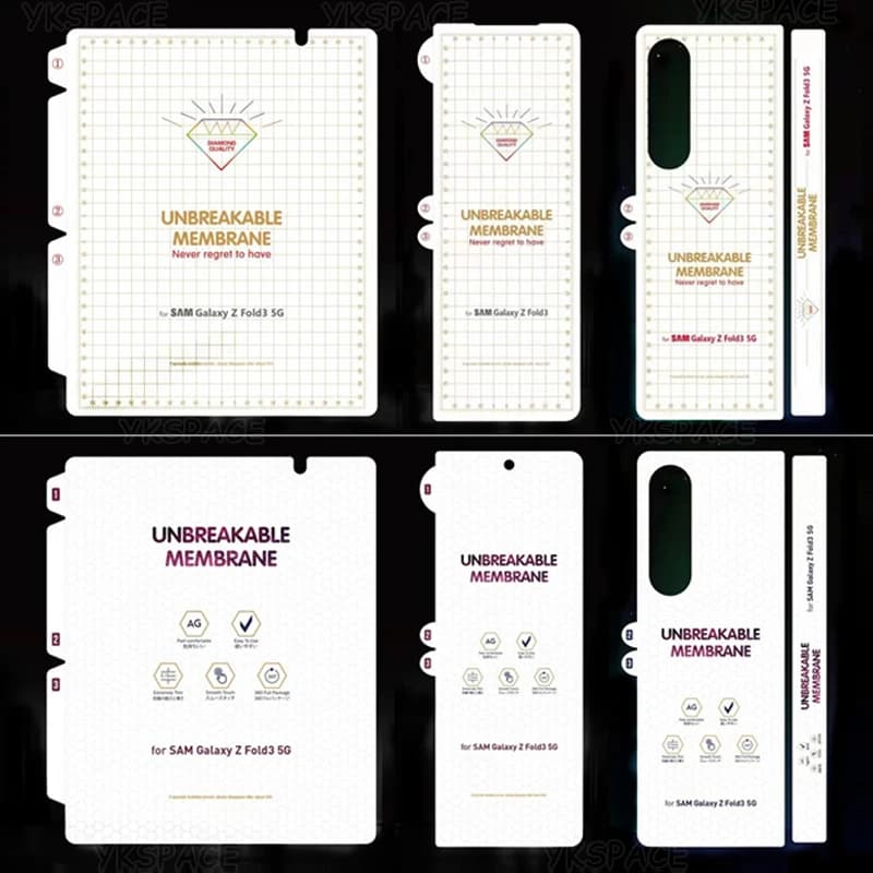 Front Back Soft Hydrogel Matte Film For Samsung Galaxy Z Fold 2 3 4 5 6 SE W21 W22 W23 W24 W25 Clear Frosted Screen Protector