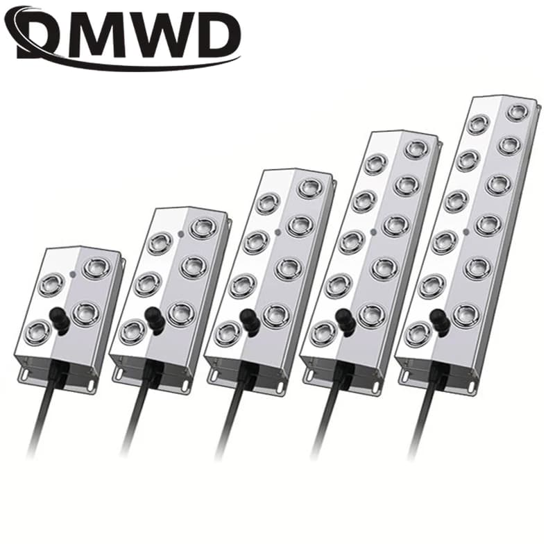 DMWD 8/10/12 Head Ultrasonic Mist Maker Fogger Fountain Pond Atomizer Air Humidifier Greenhouse For Hydroponics Sprayer DC 48V