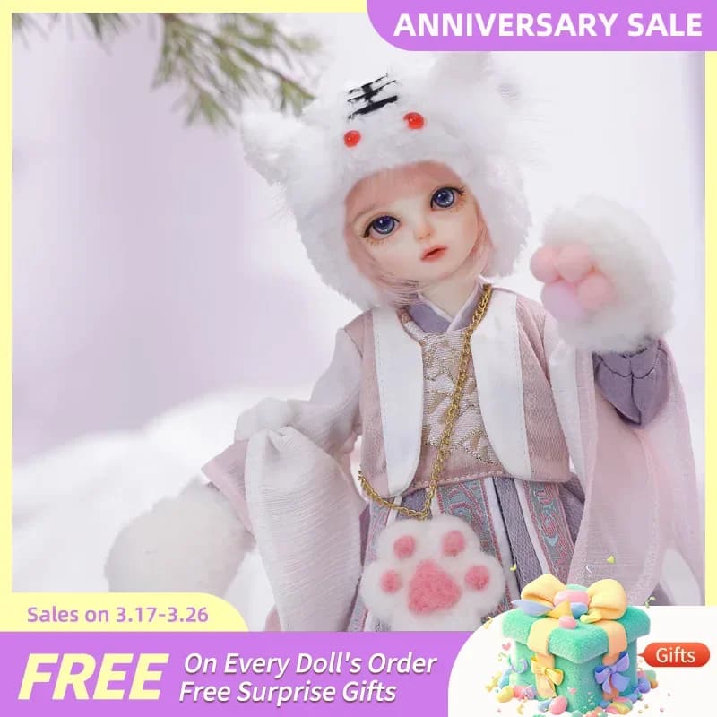 Shuga Fairy 1/6 BJD Doll Wouyo Resin Dolls Full Set Ball Jointed Doll Elf Ears Toys Surprise Gift for Children Anime Figure