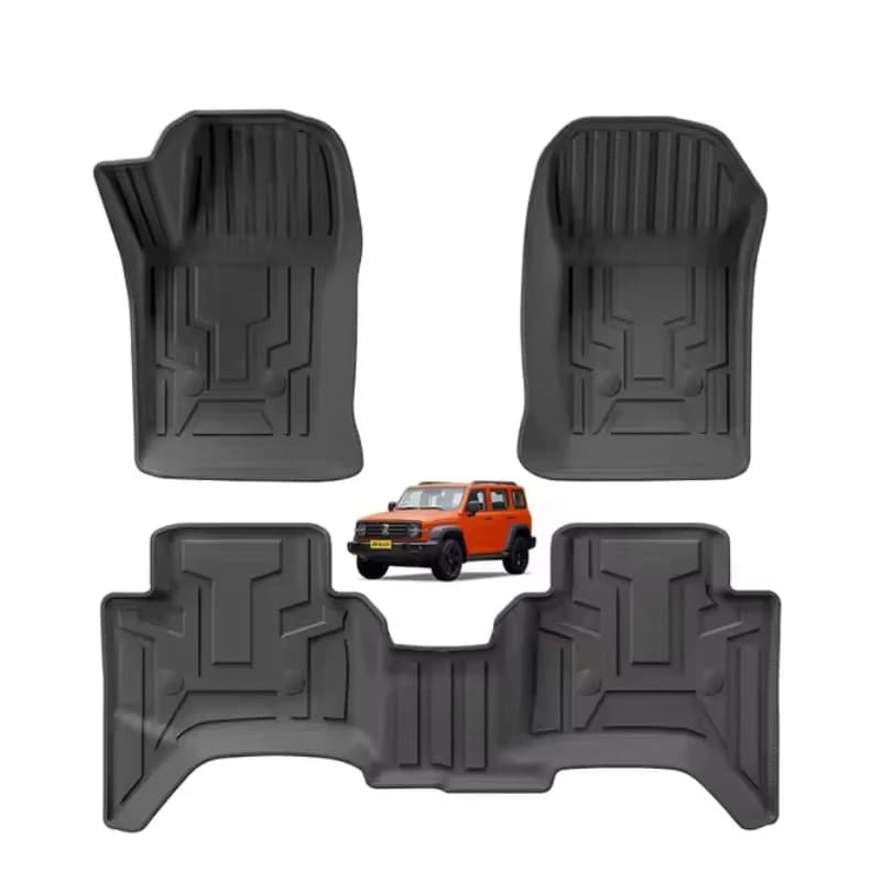 Custom TPE Material Car Floor Mats for GWM Tank 300 2021-2024 Fuel Car Mats Waterproof Non-slip Carpet Car Foot Mat Carpet Type