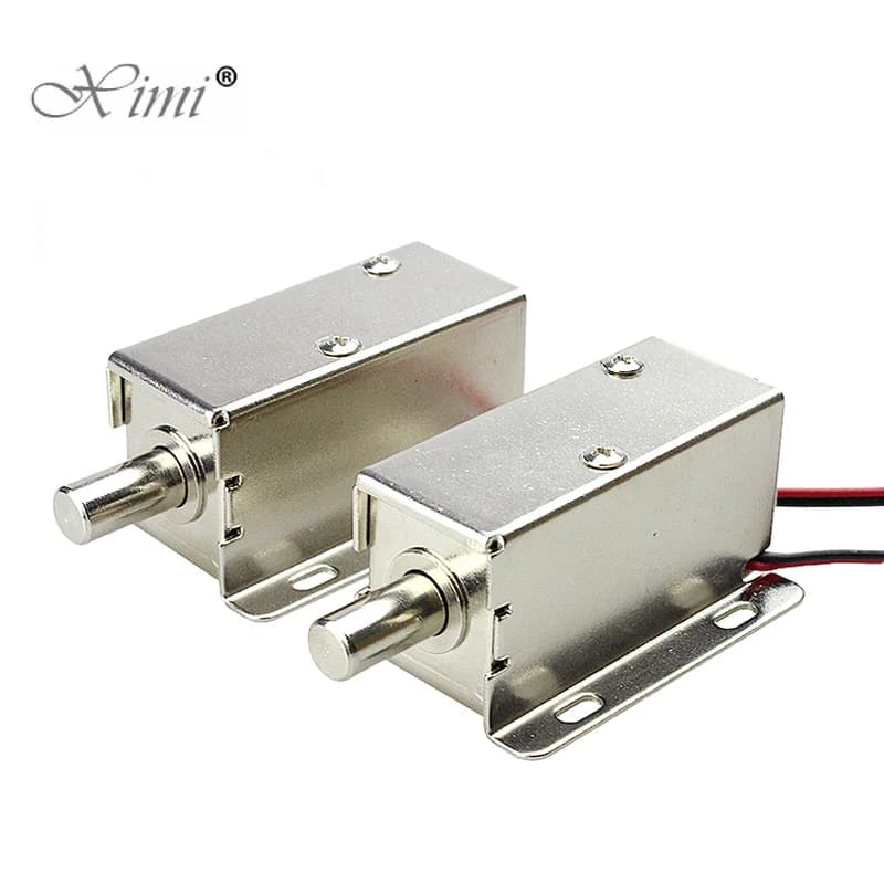 DC 12V Mini Electric Bolt Lock Fail Safe Stainless Steel Solenoid Electric Door Lock 2 Wires Lock Easy to Install