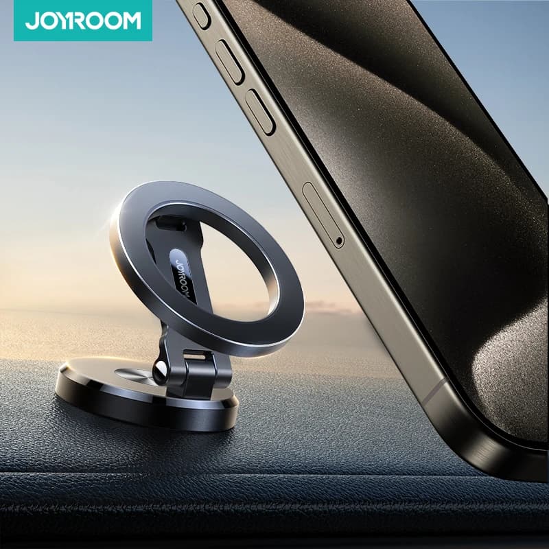 Joryoom Magnetic Foldable Car Phone Holder Mount Universal Strong Phone Mount For Car For iPhone 15 14 13 Pro Max Samsung Huawei