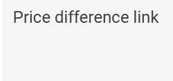 Price difference link link