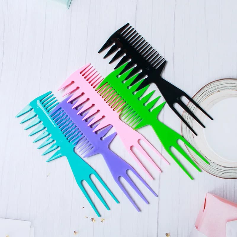 3-In-1 Big Teeth Double Side Tooth Hair Combs for Women Anti-static Comb for curly hair Hairdressing Styling for Men
