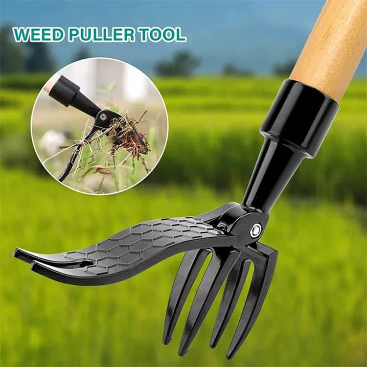 Portable standing weeder, manual weeding/pulling/rooting/garden hand tools, single weeder without pole