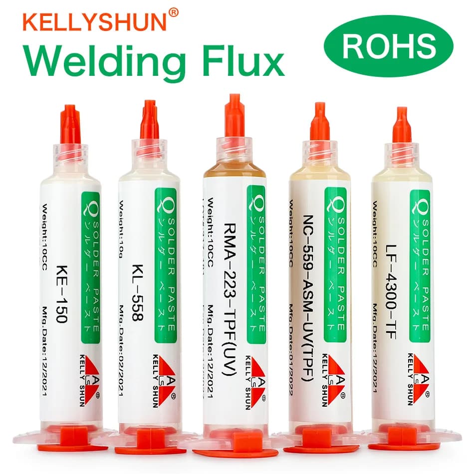 Paste 100% Original KELLYSHUN PCB Soldering Flux Welding Electronics Flux No-Clean Soldering Tin Paste NC 559 558 652