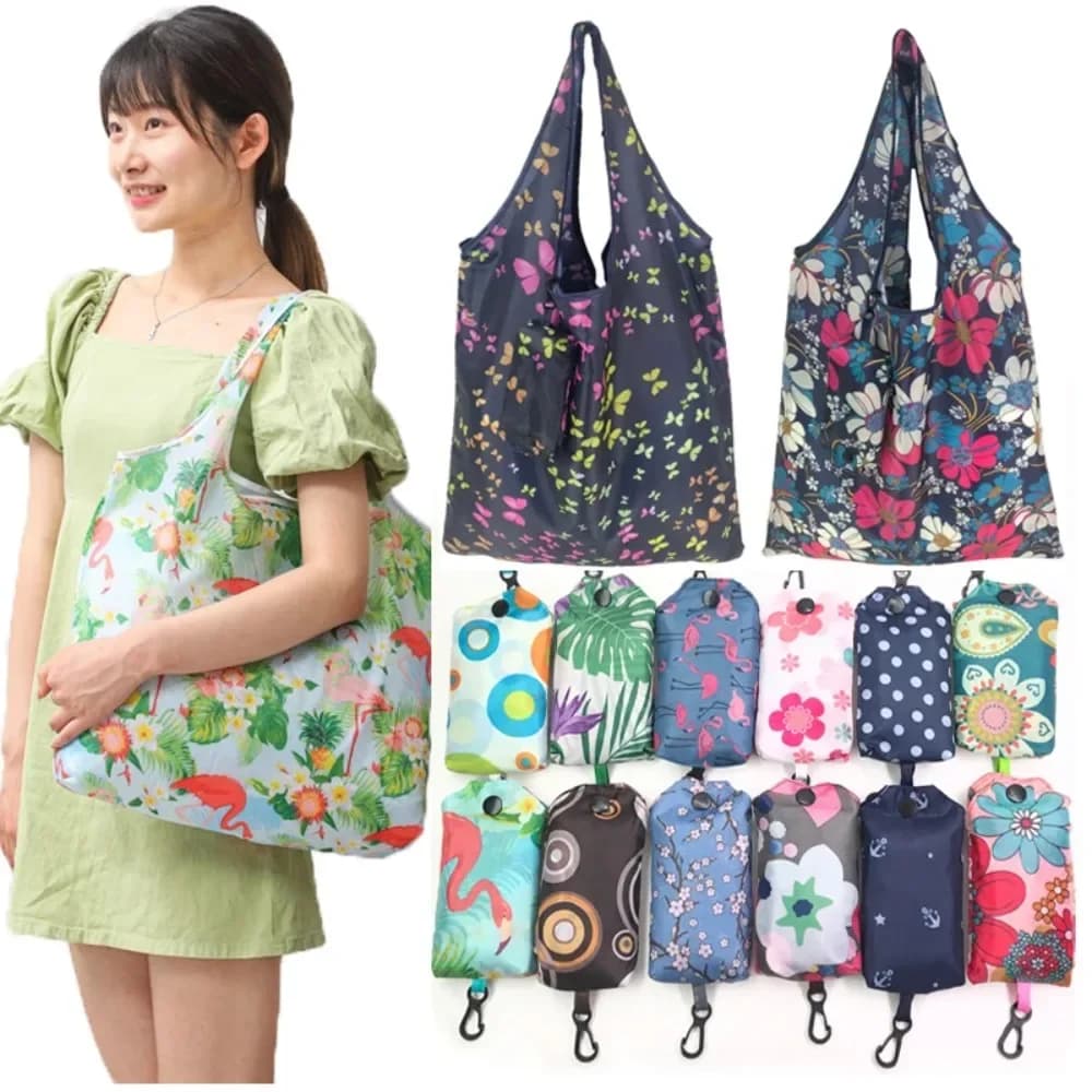 Large Shopping Bag Reusable Eco Bag Package Waterproof Beach Toy Storage Bags Foldable Heavy Duty Grocery Pouch Tote Pouch сумка