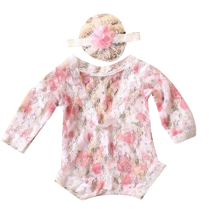 Newborn Photography s Lace Rompers Newborn Girl Lace Romper Photoshoot Outfits Baby Photo s used for 0-1 Month