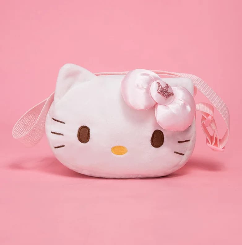 Sanrio Hello Kitty Plush Crossbody Bags Anime Cartoon Cute Coin Pouch Shoulder Bag Toys Purse Phone Bag Backpacks Gift For Girls