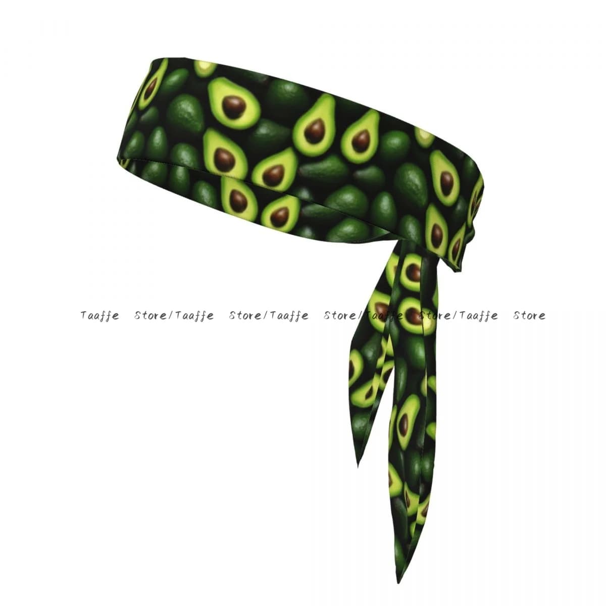 Fresh Avocados Pattern Bandanas Hairband Head Tie Sports Headband for Running Tennis Karate Athletics Brief Style