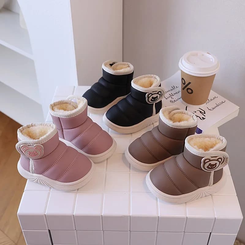 Cute Snow Boot Warm Comfort Girl Boot Anti Slip Simple Ankle Boots Versatile Casual Winter Boots Fashion Cartoon Child Shoes