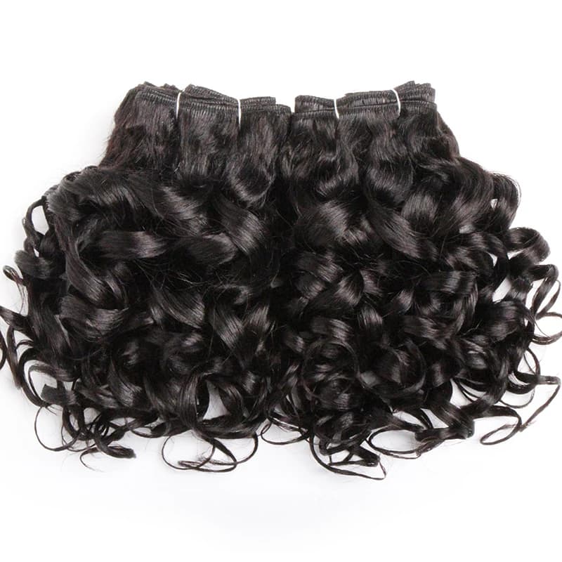 Curly Human Hair Bundles 100% Human Hair Bundles Brazilian Hair Weave Bundles 6 Pcs/Lot Color 1B/2/4/30/33/99J Curly Hair