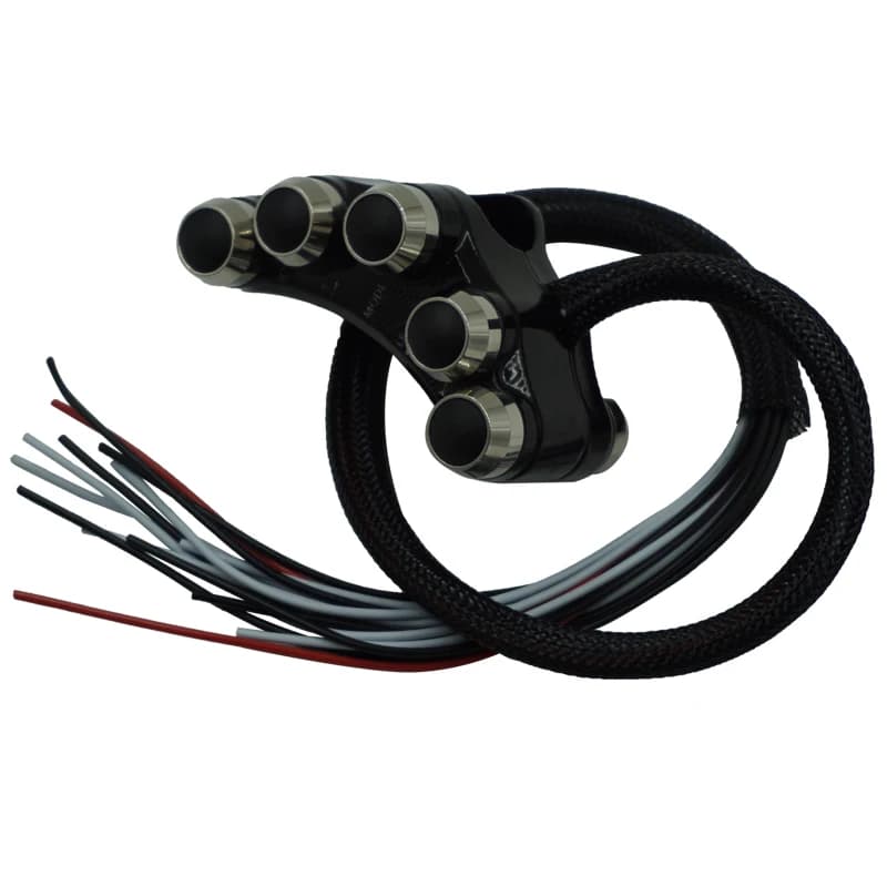 Motorcycle 7/8" 22mm Handlebar Switch Mount  Turn Signal Headlight Fog Light Horn Brake ON/OFF Kill Start Switch