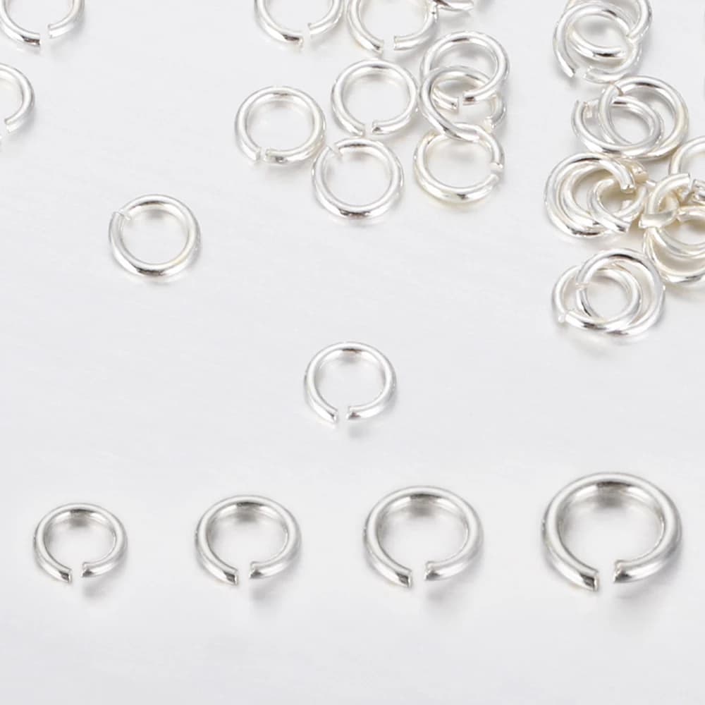 30pcs 925 Sterling Silver Jewelry Findings Jump Rings Split Ring Openable Loop Connectors for DIY Jewelry Making