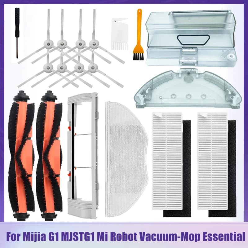 For Xiaomi Mijia G1 MJSTG1 Mi Robot Vacuum Mop Essential Vacuum Cleaner Side / Main Brush Cover Hepa Filter Mop Cloth Parts
