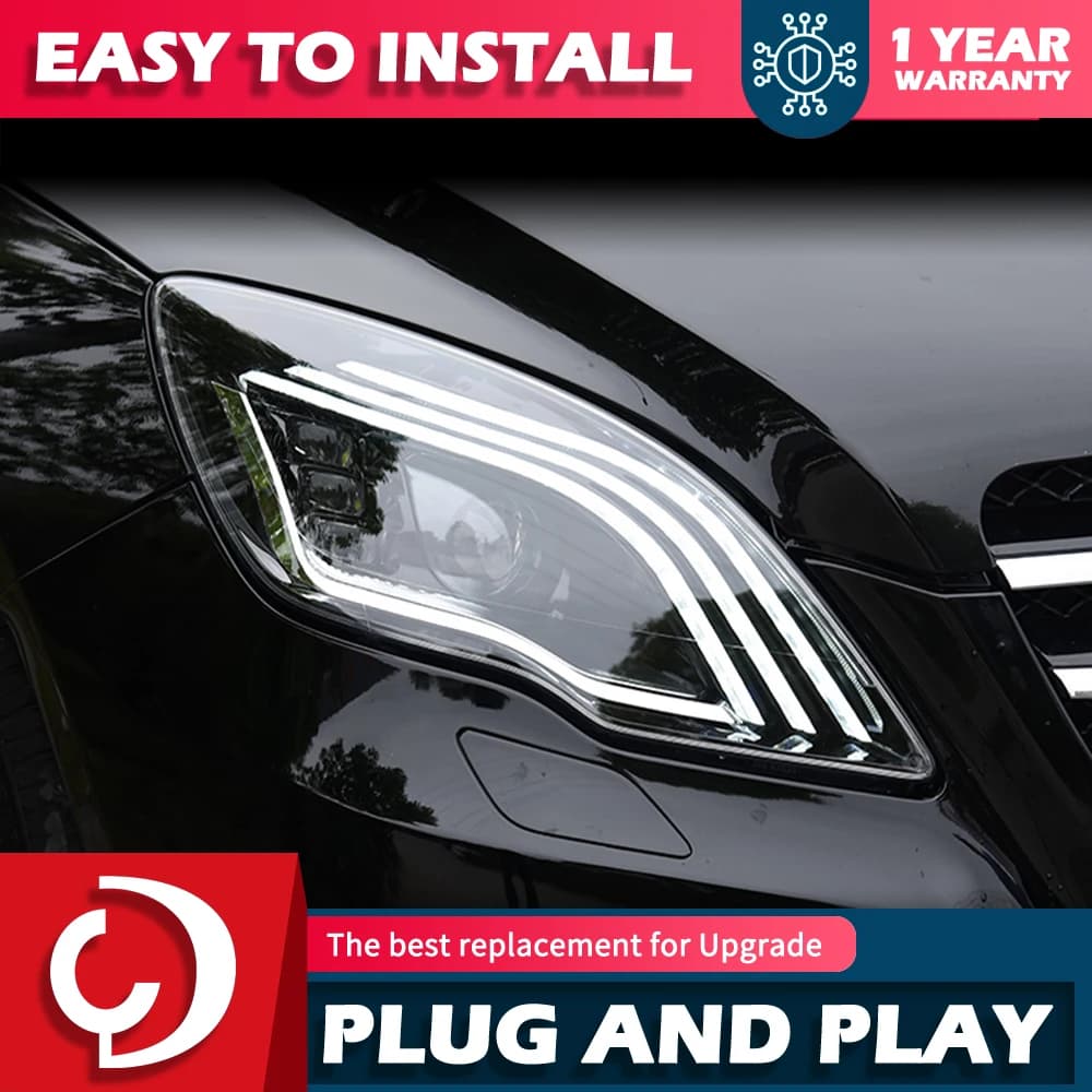 Car Lamp For W251 R Class 2010-2017 R300 R350 R400 R500 LED Auto Headlights Assembly Upgrade Maybach Design Facelift Accessories