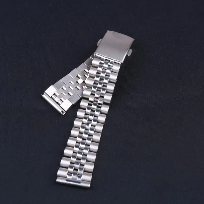 18mm 19mm 20mm 22mm Silver 316L Stainless Steel Universal Straight End Watch Strap Bracelet Straps