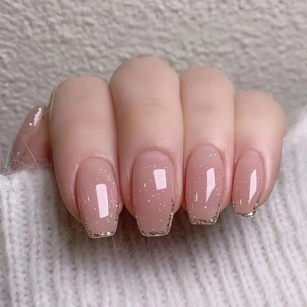 24pcs Long Ballerina Fake Nails French Pure Color Pink False Nails Full Cover Press on Nails DIY Detachable Manicure