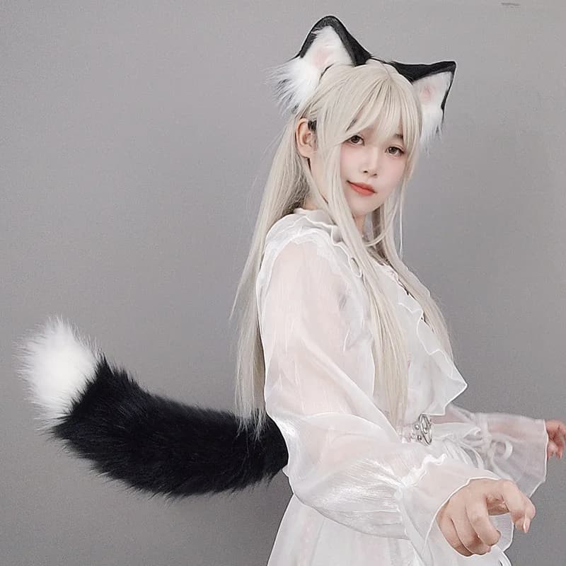 Fox Tail Hand Made Plush Swinging Beast Tail Cos Prop Remote Control Electric Tail