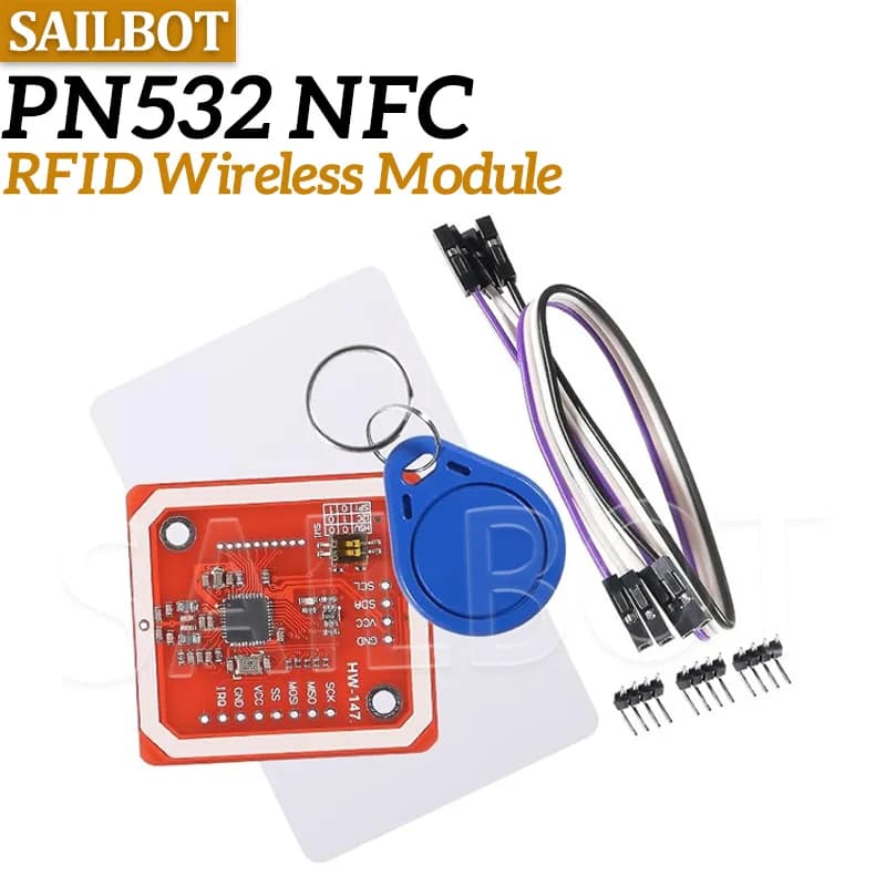 1Set PN532 NFC RFID Wireless Module V3 User Kits Reader Writer Mode IC S50 Card PCB Attenna I2C IIC SPI HSU