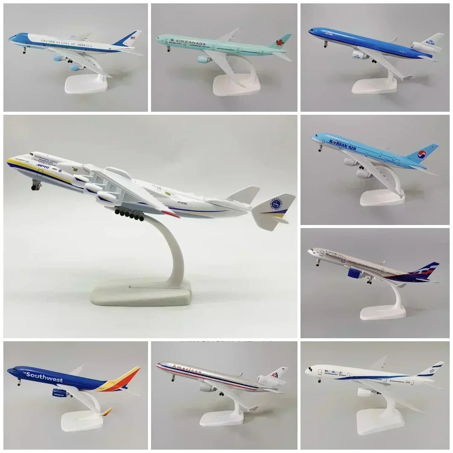 19cm 20cm Alloy Metal PORTUGAL Korean France USA Singapore Canada Qatar KLM Lufthansa MD11 Airplane Model Plane Diecast Aircraft