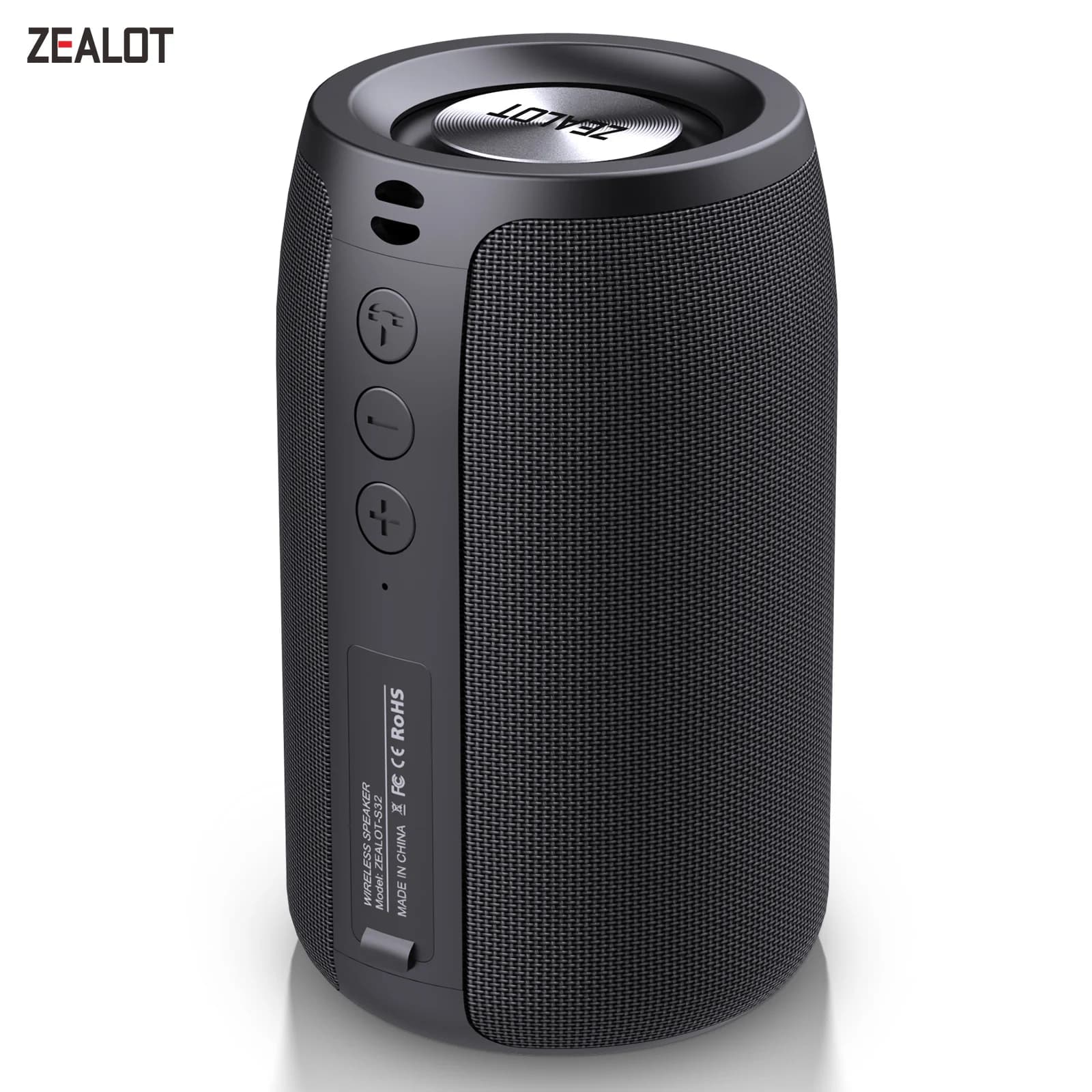 ZEALOT S32 Mini Portable Bluetooth Speaker HIFI Subwoofer Wireless Speaker with fm Radio Column Support TF, TWS, USB