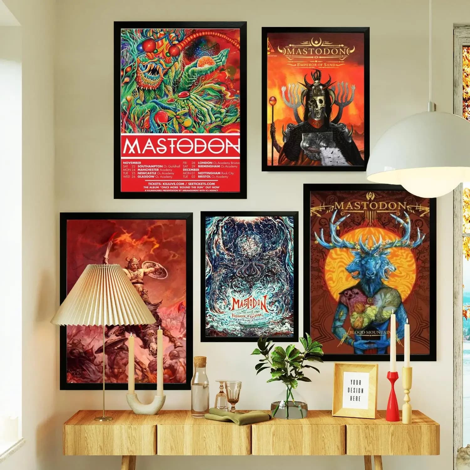 mastodon Singer Poster Prints Wall Art Canvas Painting Poster For Modern Family Living Room Home Decor