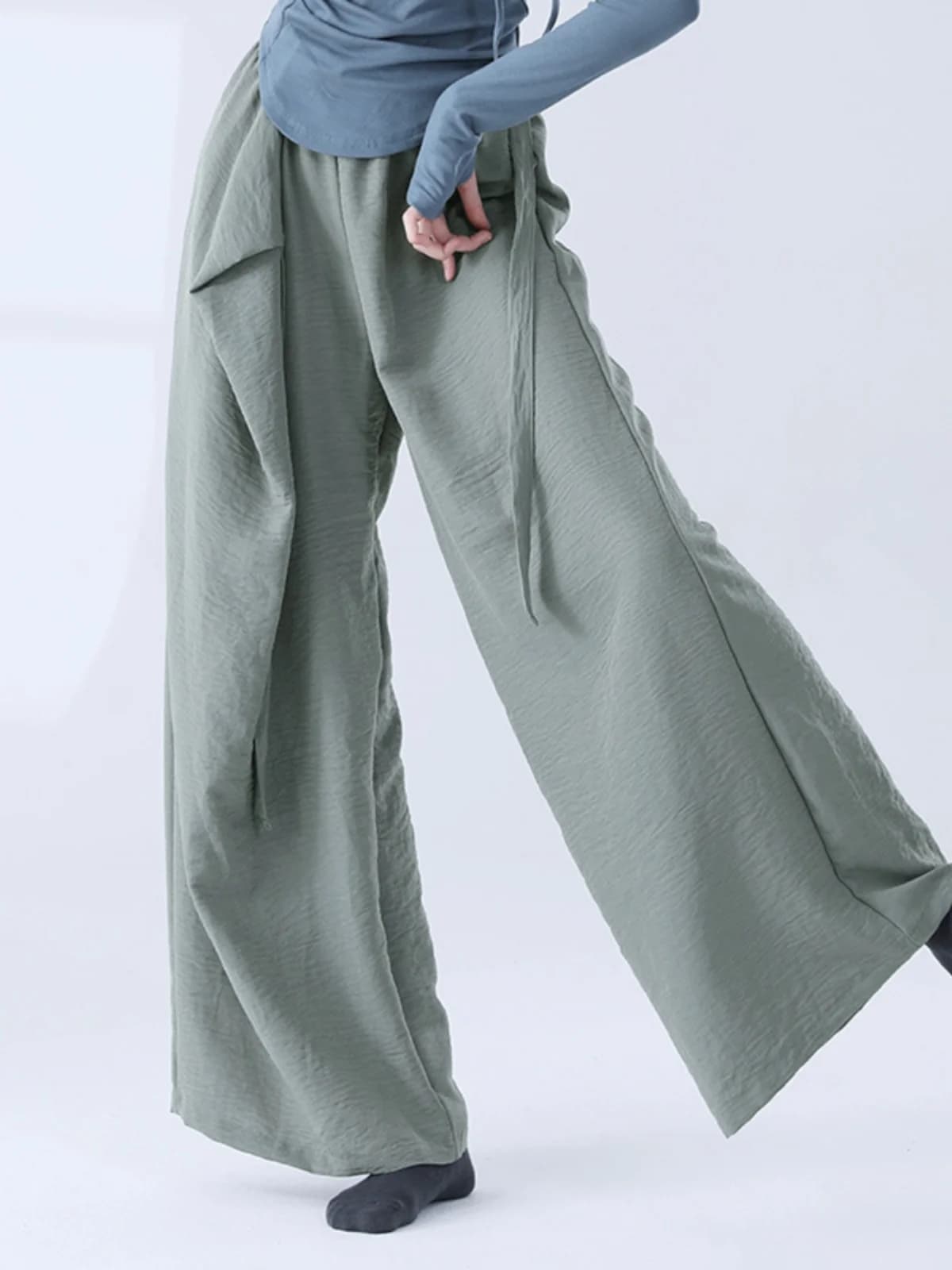 Modern Dance Practice Costume Flowing Wide Leg Pants Women Classical Dance Practice Clothes Loose Professional Dance Pants Women