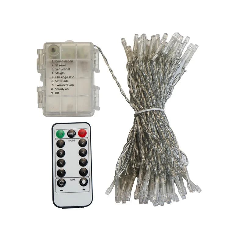 50/100/160Leds LED Fairy String Lights Battery Operated with 8 Modes Remote Control Christmas Holiday Party Wedding Decoration