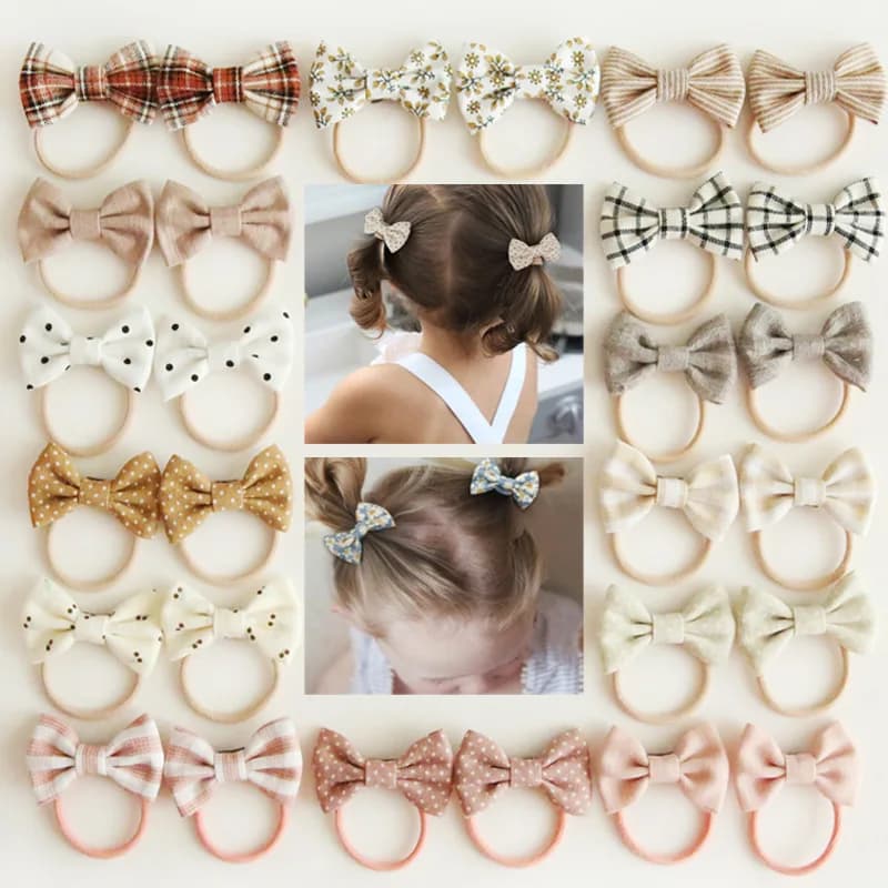 Children's Headwear Hair Accessories for girls, Elastic Hair Bow for baby, Cute Hair ties, Lovely Hair Rope