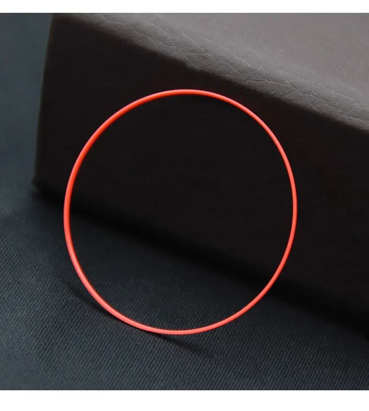 0.9mm Height Red Gasket 0.6mm Thick O Ring 26-35.5mm Plastic Waterproof Gasket for Back Case Parts YZC043