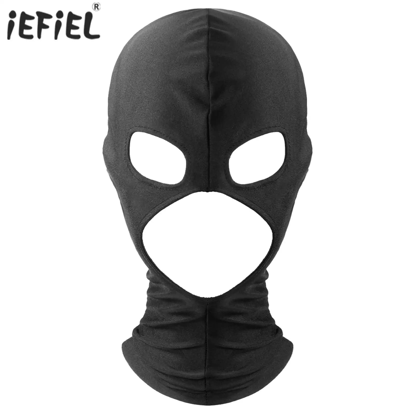 Glued Head Cover Full Face Mask Adult Cosplay Accessories Elastic Cloth Open Mouth And Eye Halloween Cosplay Party Face Mask