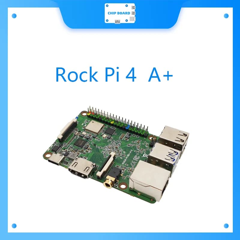 ROCK Pi 4A+ high-speed version OP1 cost-effective onboard eMMC RK3399 development board A+ compatible with Raspberry Pi