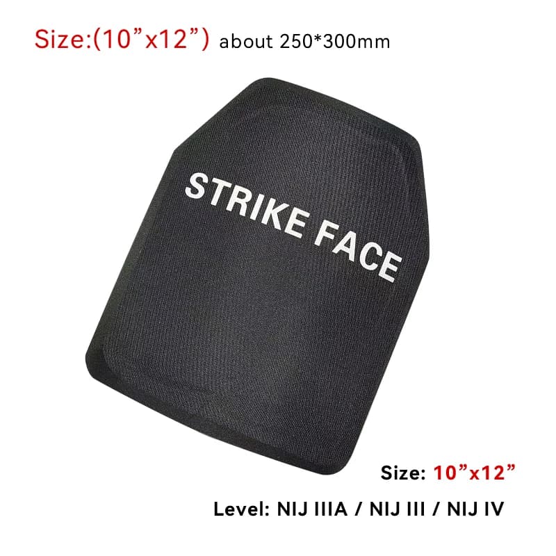 1pc NIJ IIIA Steel Bulletproof Plate Strike Face Hard Armor Bulletproof Panel Anti-trauma Ballistic Plate For Plate Carrier