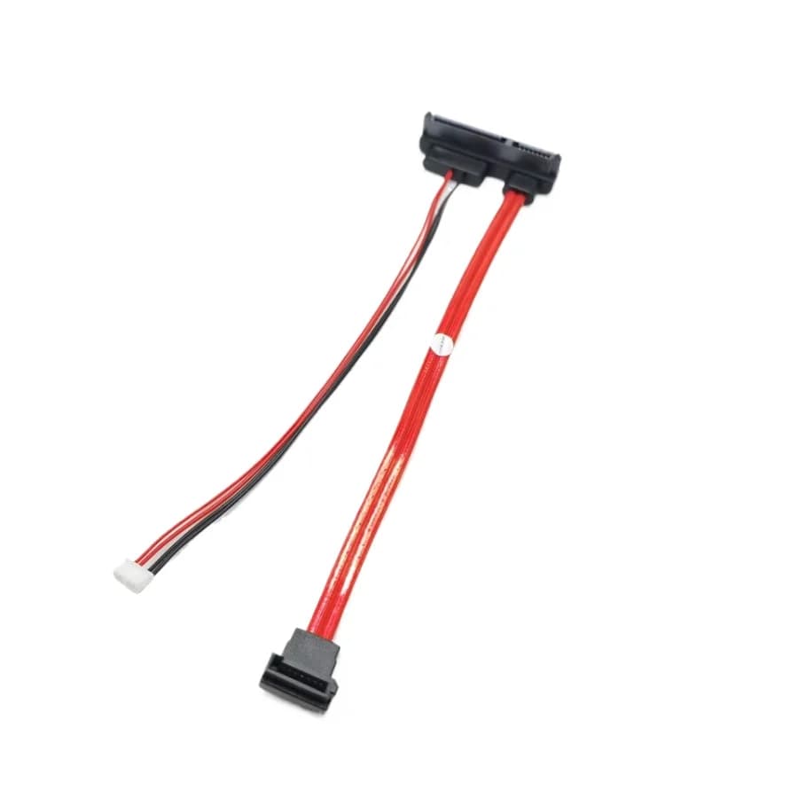 7+15P 22Pin SATA 90 Degree To 7p Elbow Small 5p 1.25mm Pitch Combo Hard Drive SSD HDD Data Power Cable For Intel NUC ITX Mini PC