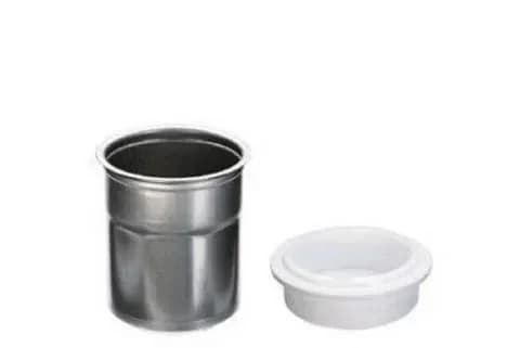 Stainless steel cup with lid for 1st and 2nd generation general purpose ice machines