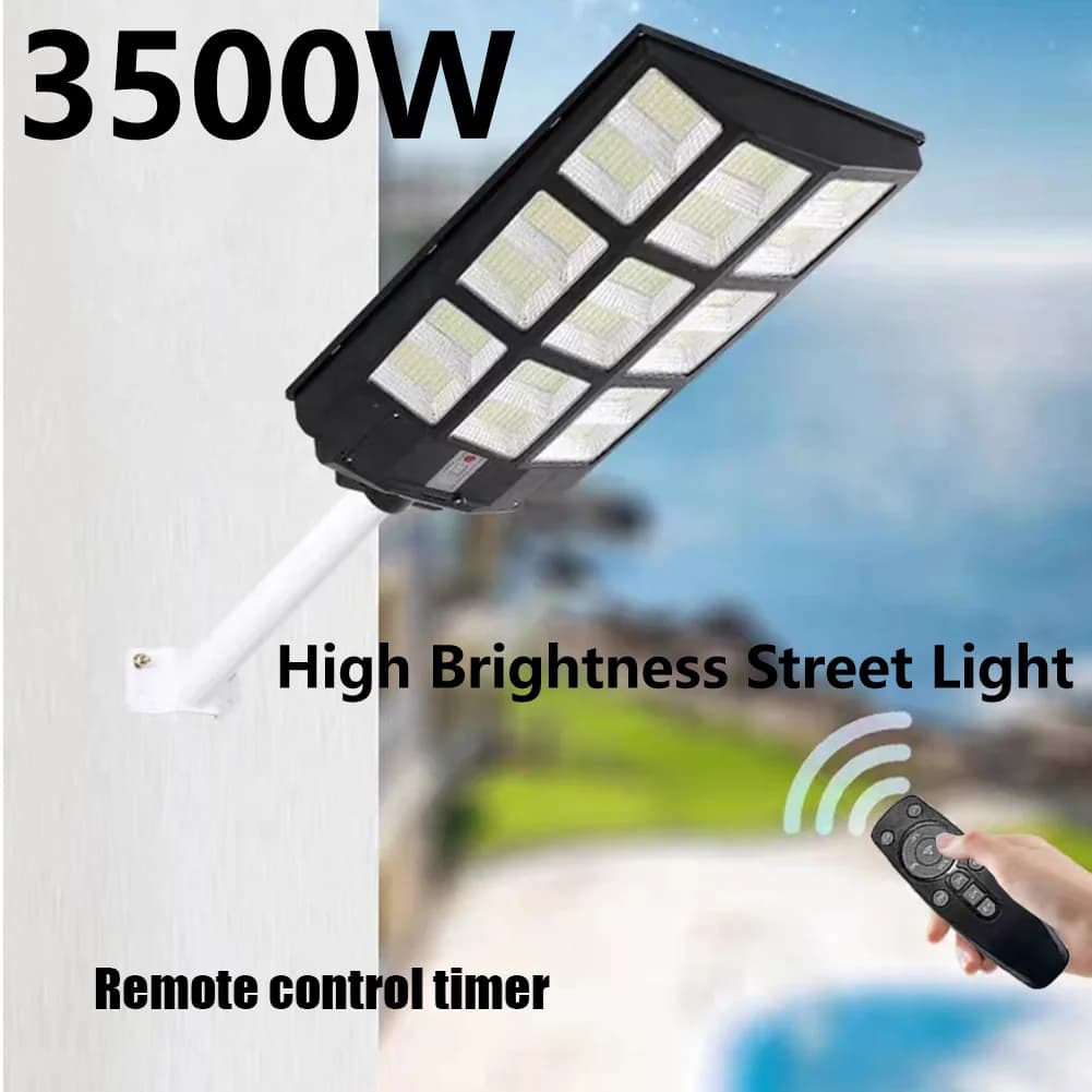 Solar Street Light Motion Sensor LED Lighting Flood Lights Dusk To Dawn Outdoor 864/1152IP65 Waterproof Remote Control Road Lamp