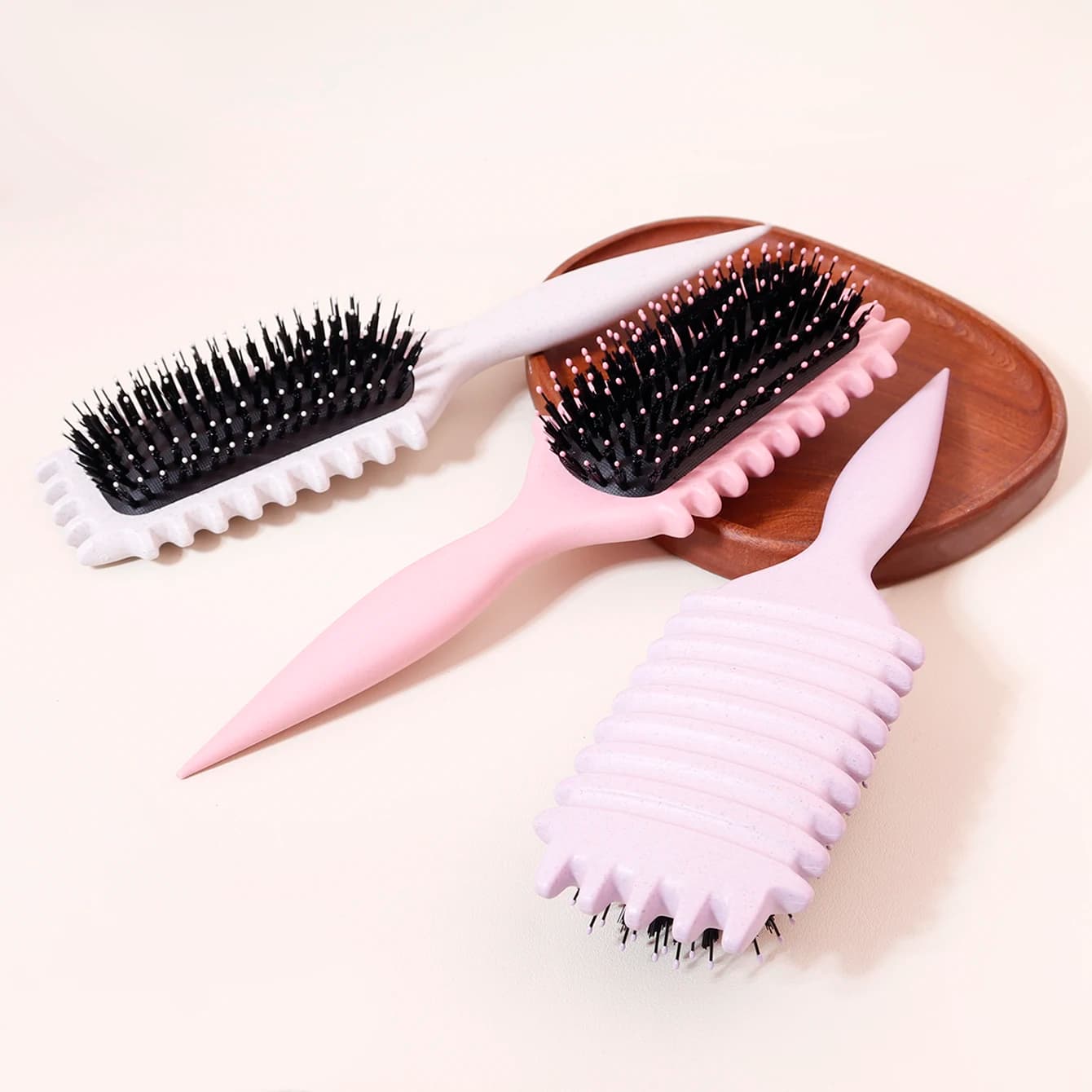 Advanced air cushion hair brush 1pc, with toothed hard hair brush hairstyle，Special for real hair wigs