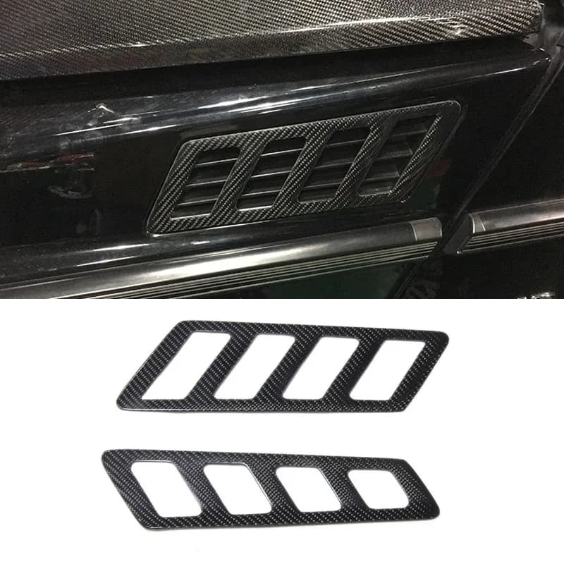 Carbon Fiber Side Fender Vent Trims For Benz G G55 G500 Body Side Panels Fender Engine Panel Decoratio