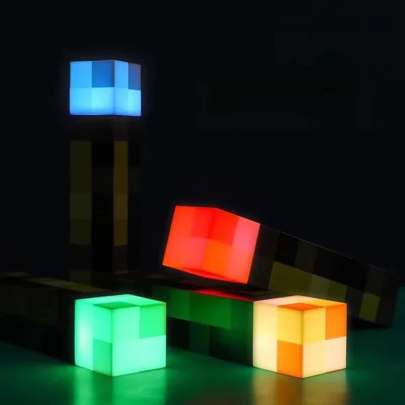 4 Color Brownstone Flashlight USB Rechargeable Night Light Adjustable Lamp with Buckle 11inch Children Gift Bedroom Decor Light
