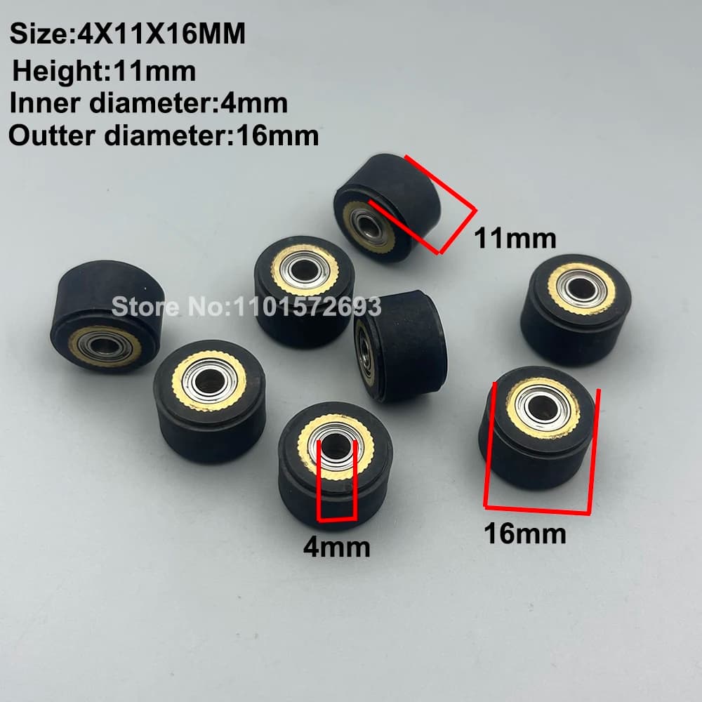 4PCS For Graphtec CE5000 Cutting Plotter Paper Pressure Pinch Roller FC8600 FC8000 FC9000 CE6000 CE7000 CE3000 Push Rubber Wheel
