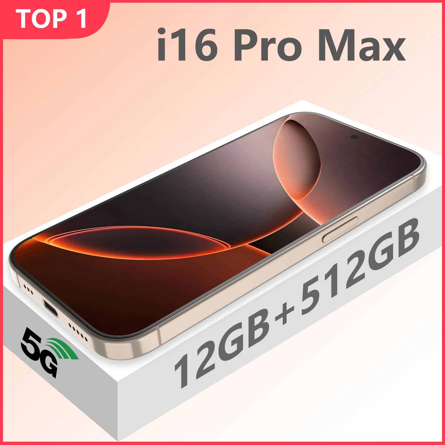 Global Version I16 Pro Max Smartphones Cellphones Android 14,6.8 inch Screen,12+512GB,13+24MP,Mobile phone,6800mAh Phone 5G