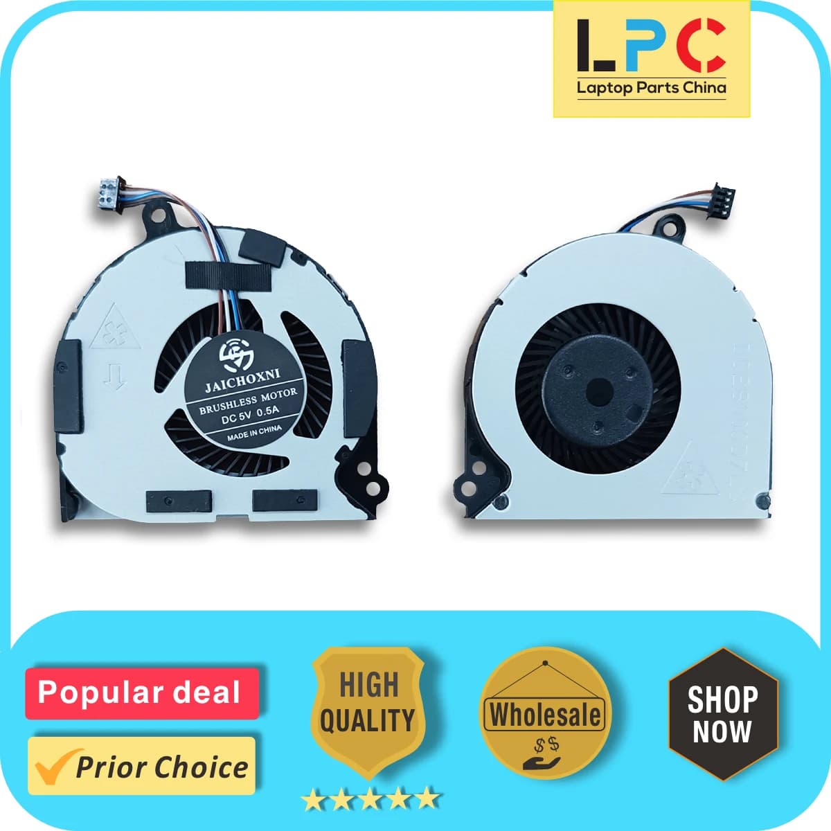 For Dell Latitude E7420 E7440 CPU Cooling Fan 06PX9 New Replacement Laptop Cooler Radiator Heat Sink 4 Pins DC 5V 0.5A