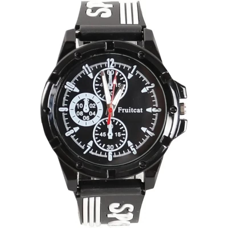 New Unisex Sports Watches Fashion Striped Silicone Strap Quartz Watch for Men Women Boy Girl All-match Trend Dress Watch Clock