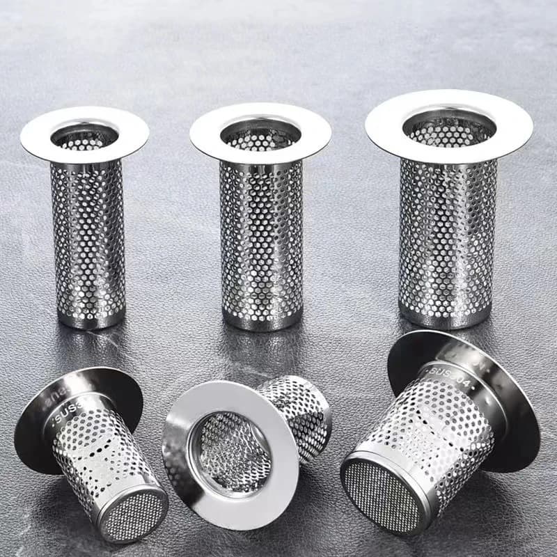 Stainless Steel Floor Drain Filter Hair Catcher Shower Sink Strainer Kitchen Sink Anti-clog Filter Bathroom Facilities
