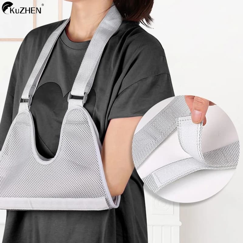 1Pc Arm Sling Adjustable Lightweight Comfortable Shoulder Immobilizer Breathable Shoulder Support For Injured Arm Shoulder Elbow