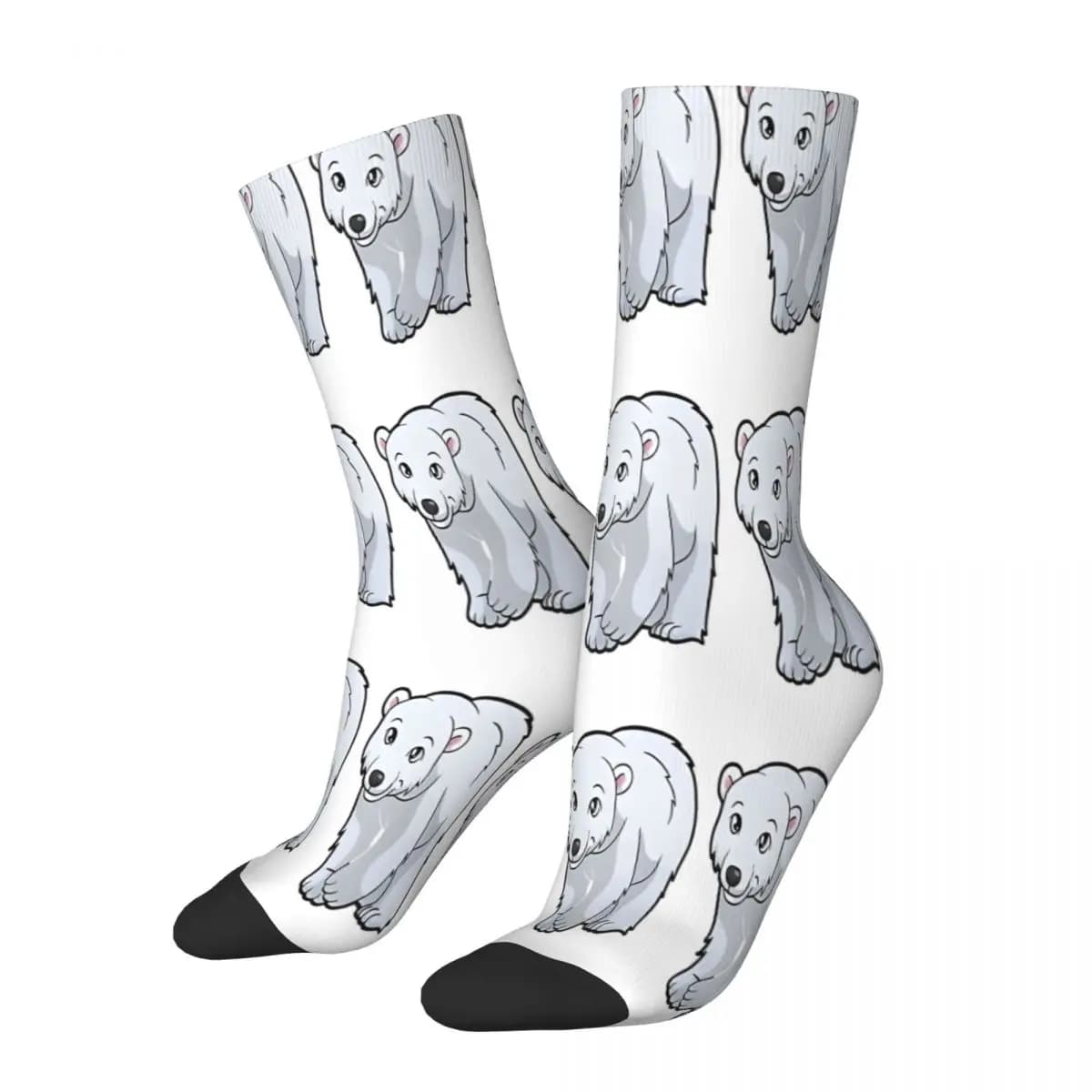 Classic Polar Bear Socks Male Mens Women Autumn Stockings Polyester